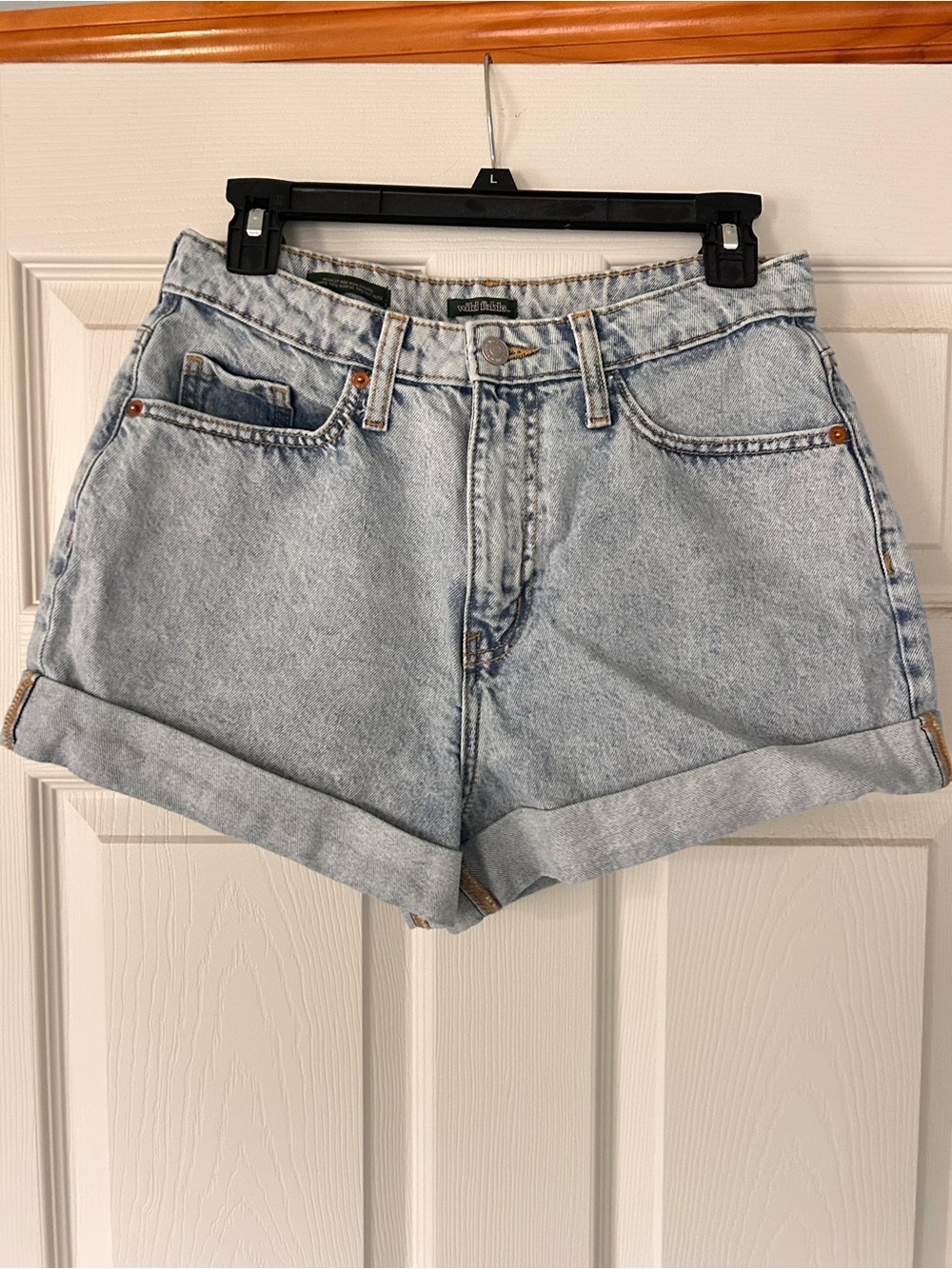 wild fable Light Wash Rolled Hem Jean Shorts